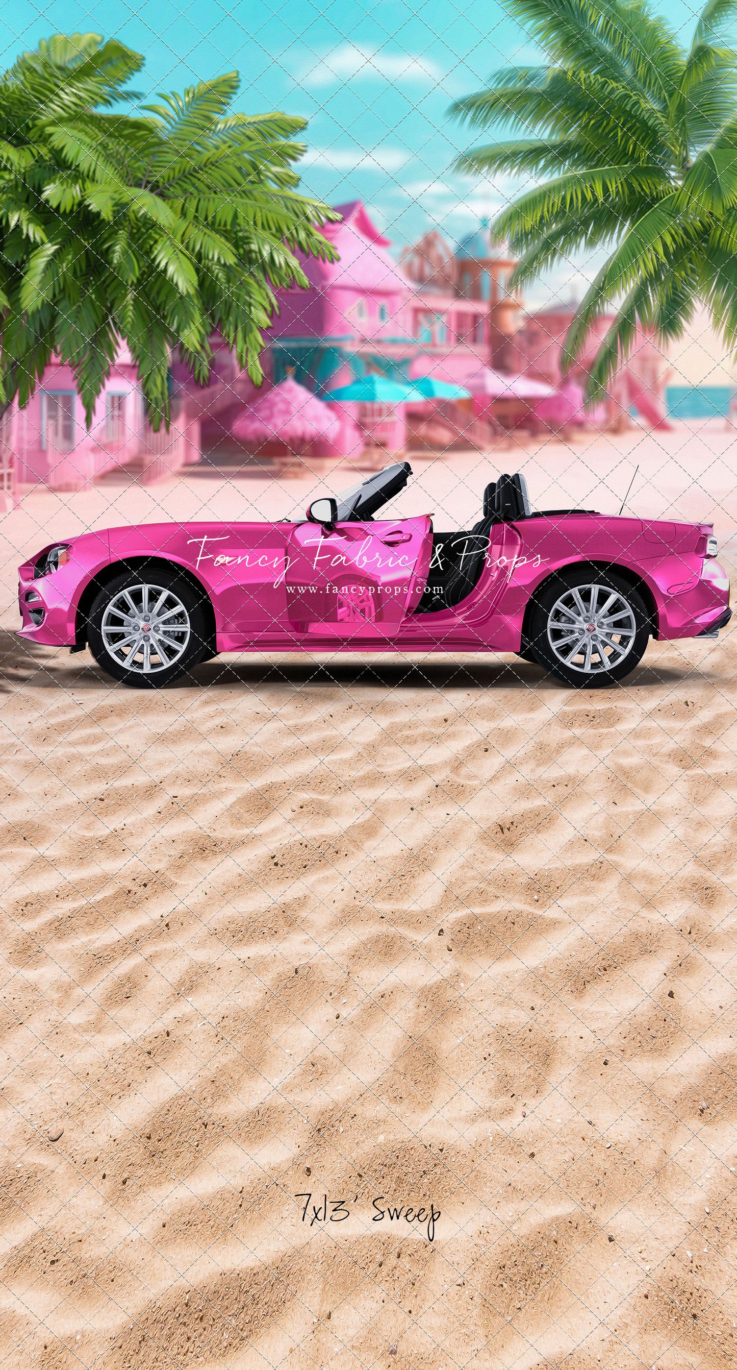 Beach Convertible -Pink - With Sweep Option