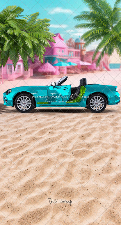 Beach Convertible -Teal Blue - With Sweep Option