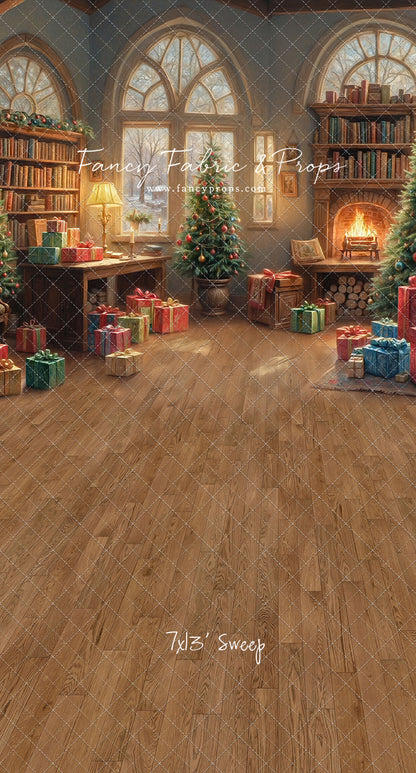 Festive Fireside Study - with Sweep Option