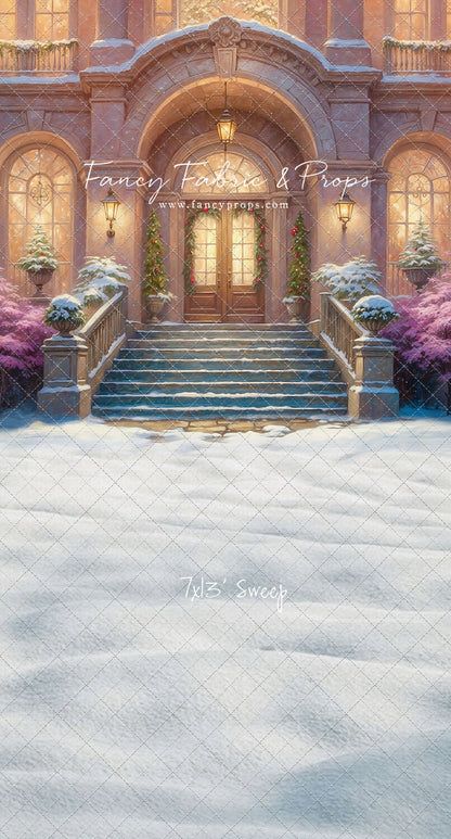 Glistening Snowy Entry - With Sweep Option
