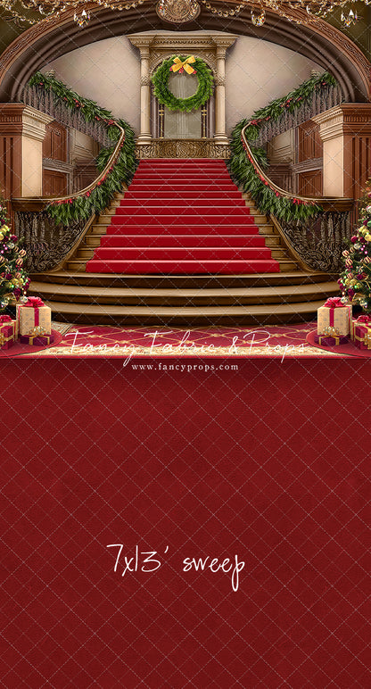 Grand Holiday Staircase - Red Carpet - with Sweep Option