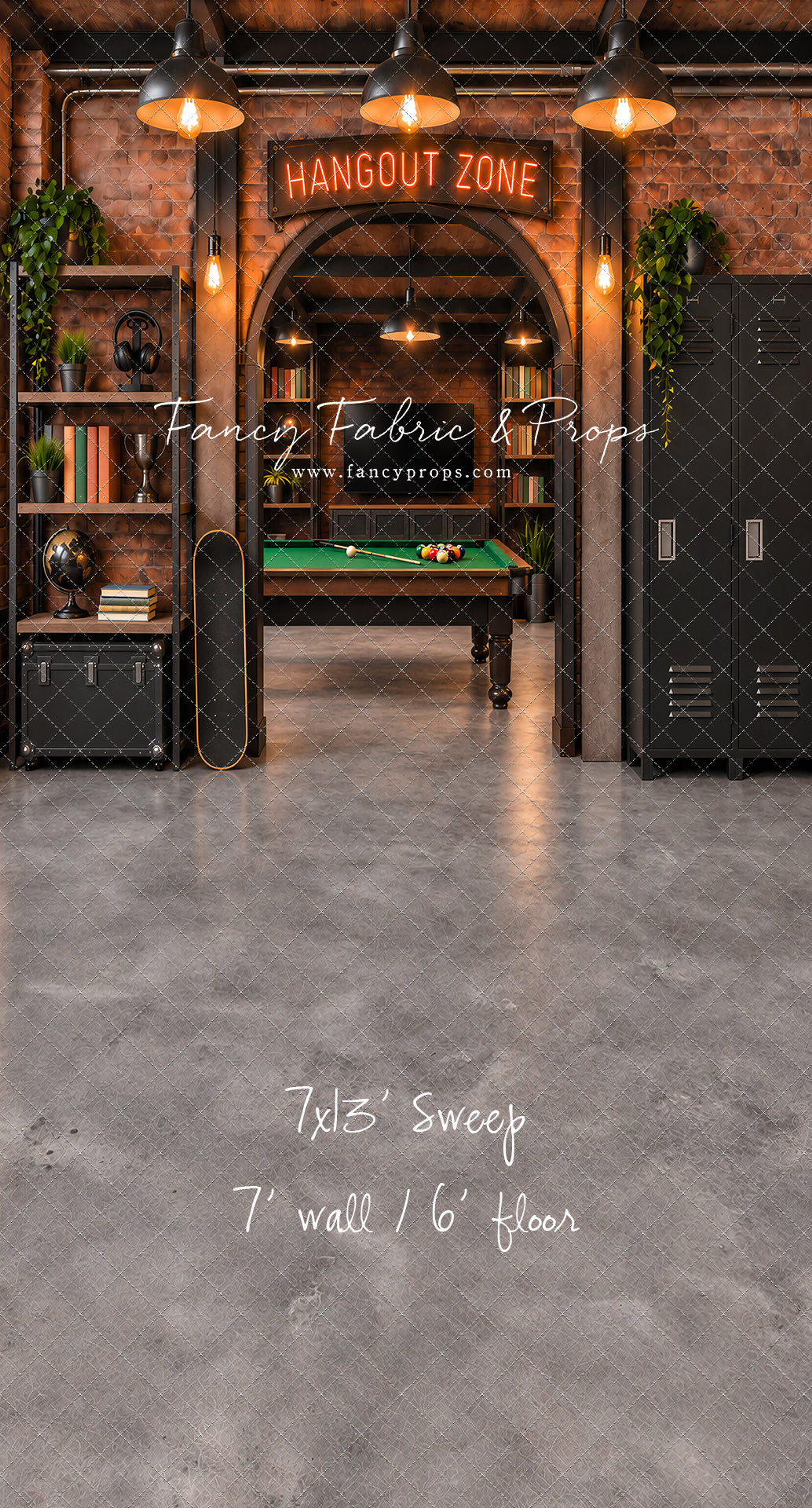 Industrial Loft Hangout Zone - With Sweep Option