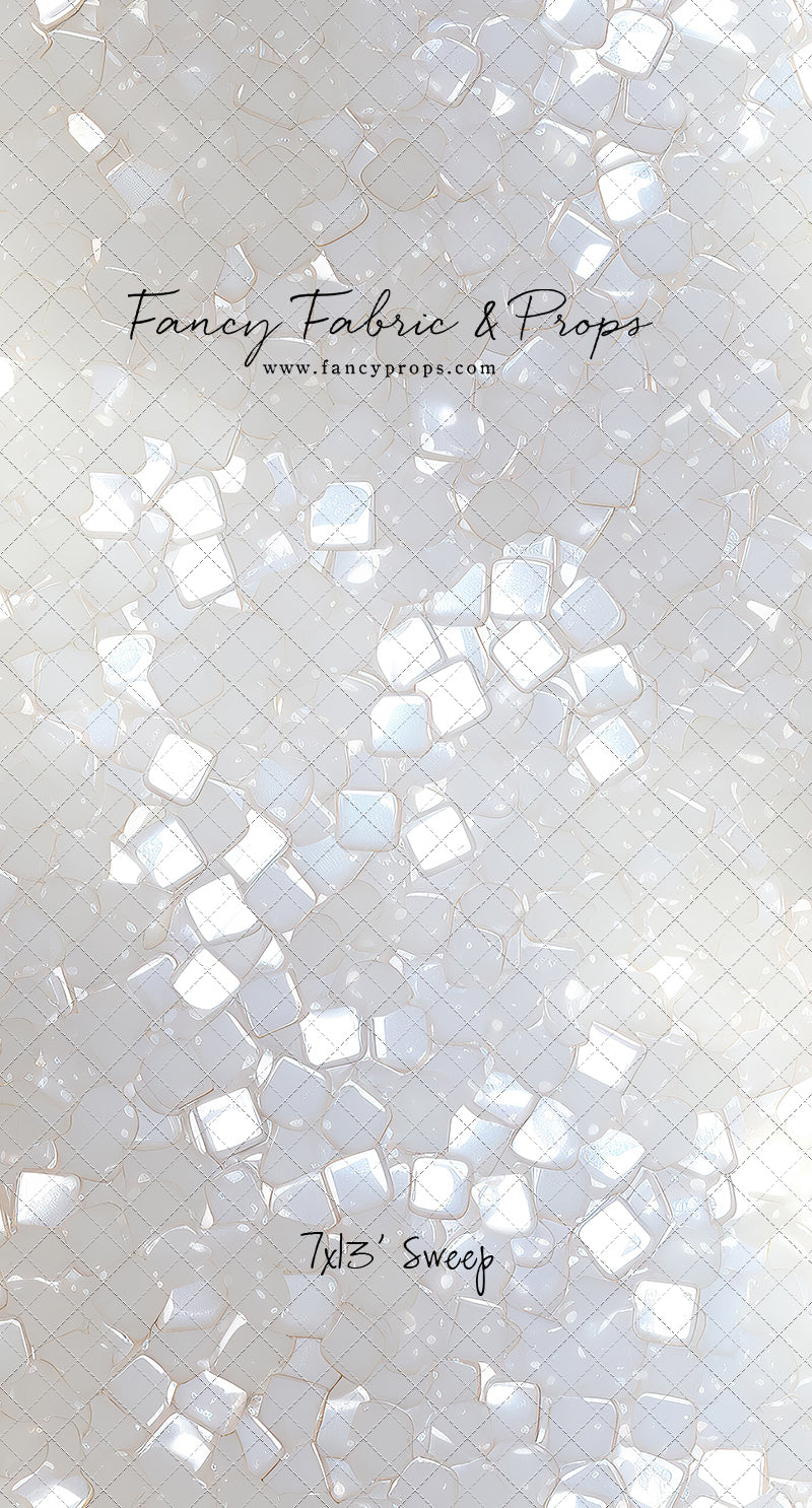 Iridescent White Sparkle