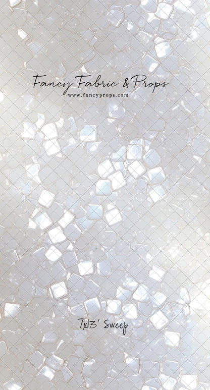 Iridescent White Sparkle