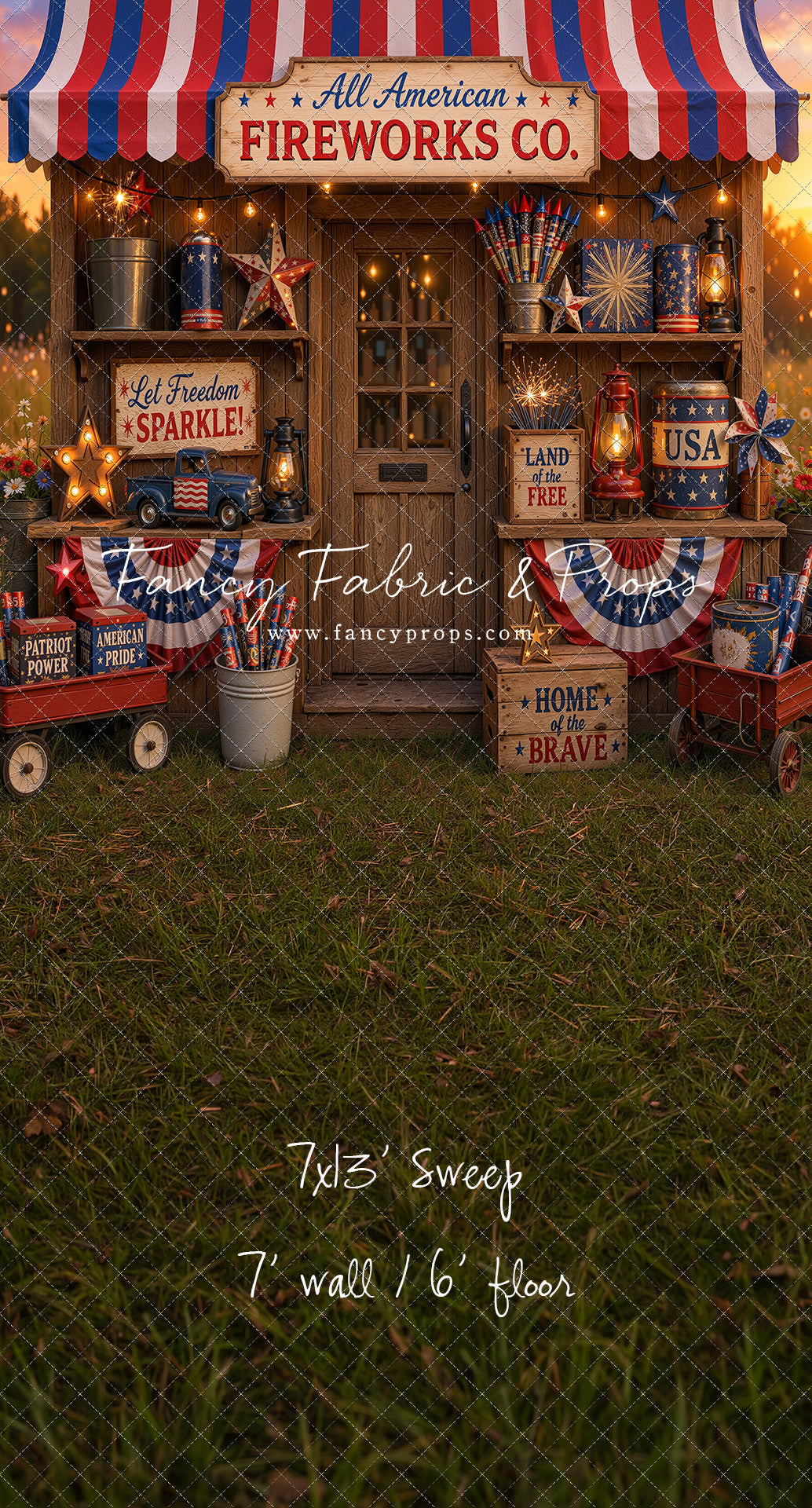 Liberty Sparks Fireworks Stand - With Sweep Option