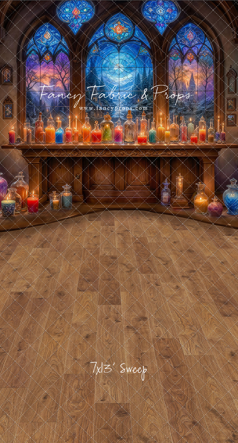 Mystic Potion Emporium - Wood Floor - With Sweep Option