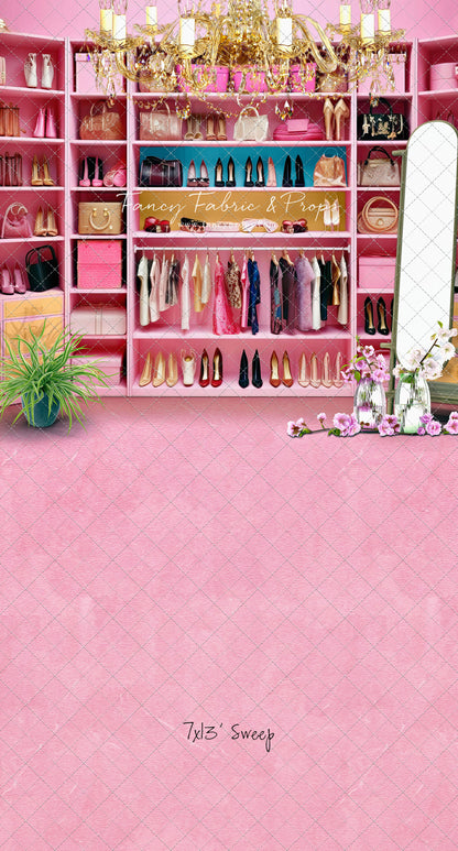 Nikki's Closet - Pink Carpet Option - With Sweep Option
