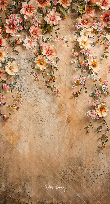 Painted Floral Peach