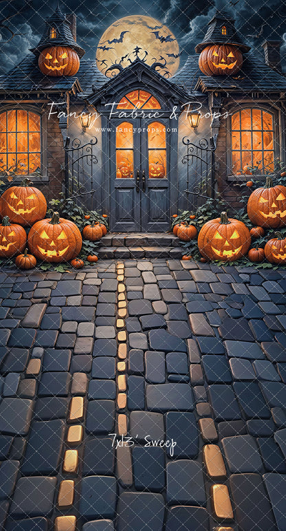 Pumpkin Path to Haunted Manor - With Sweep Option