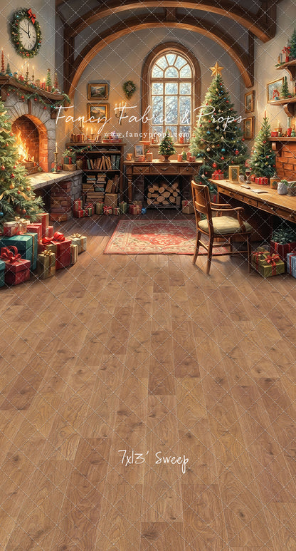 Santa's Winter Cabin - with Sweep Option