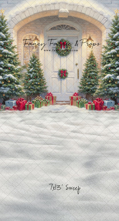 Snowy Doorstep Delight - With Sweep Option