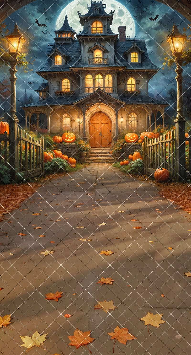 Spooky Pumpkin Pathway - With Sweep Option