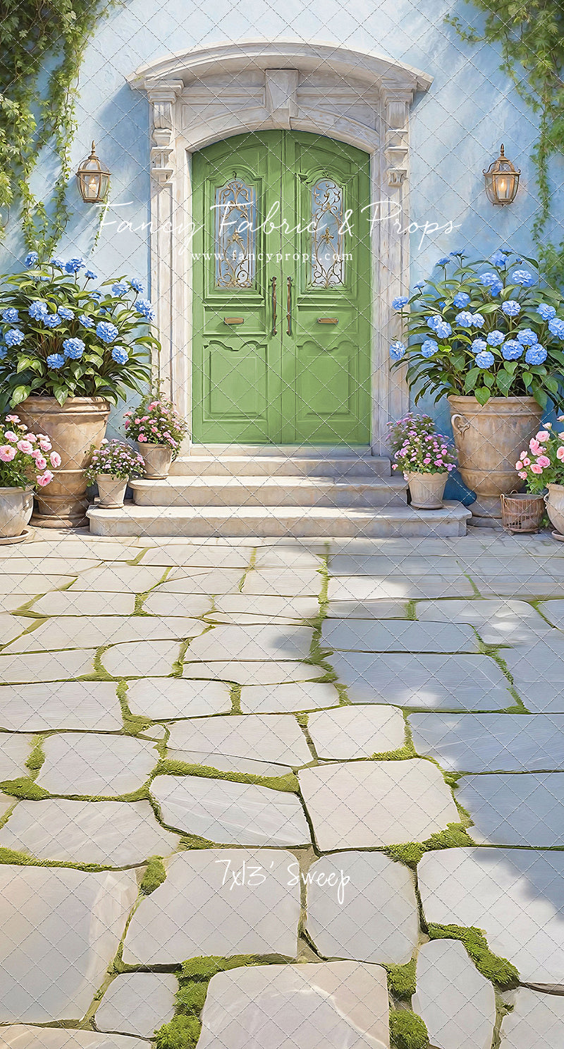 Summertime Patio - Green Door - With Sweep Option