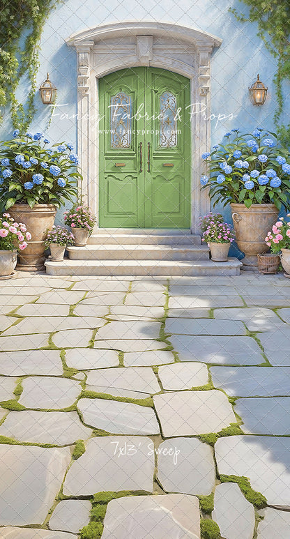 Summertime Patio - Green Door - With Sweep Option