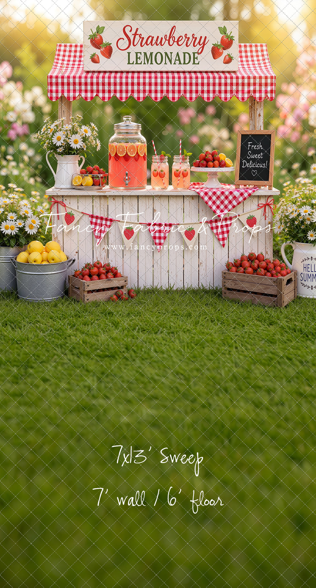 Sweet Strawberry Sips - With Sweep Option