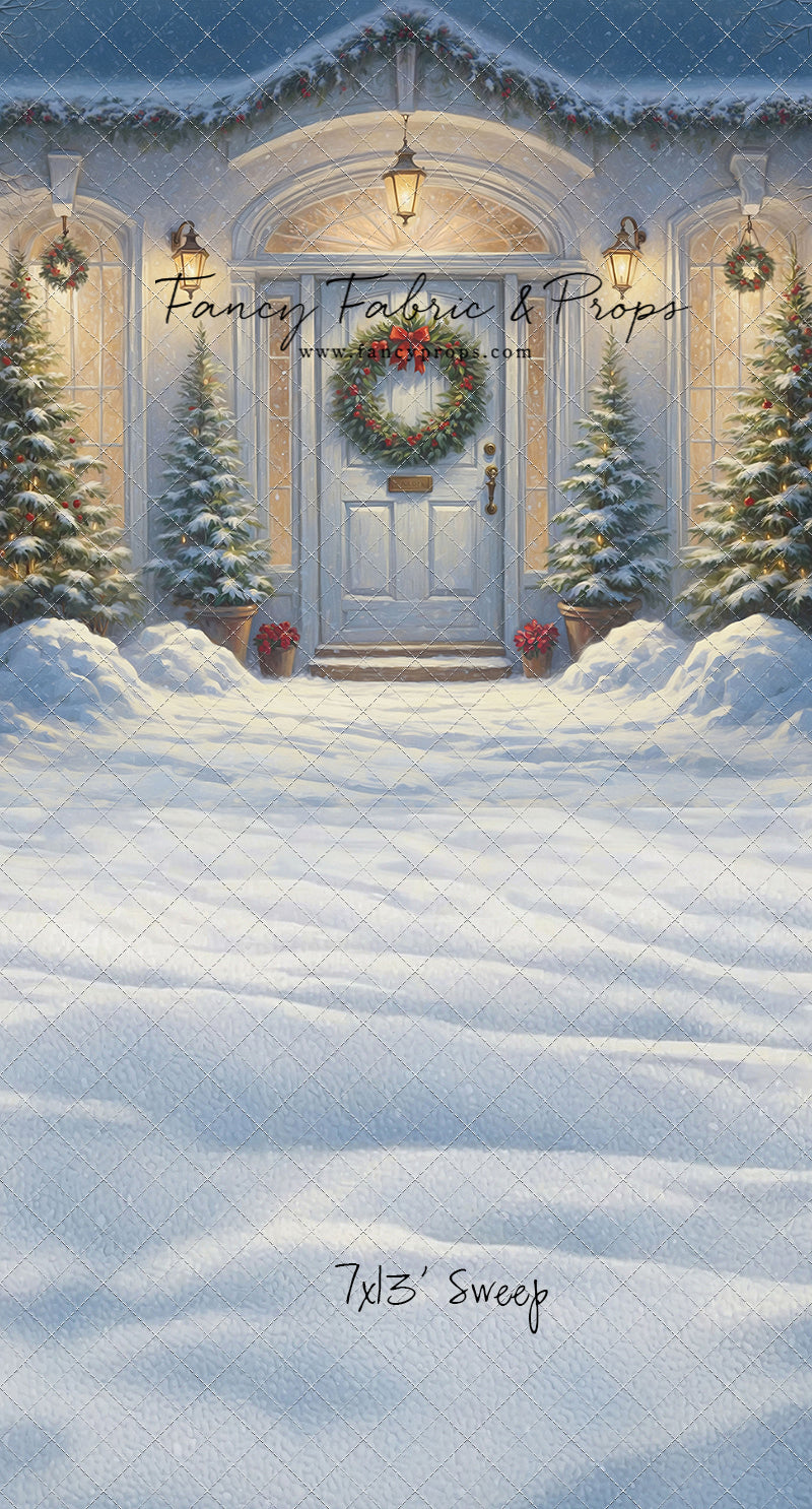 White Christmas Welcome - With Sweep Option