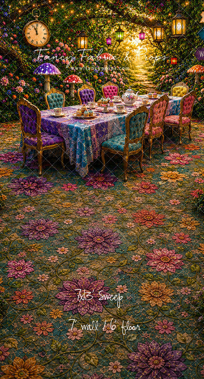 Blooming Garden Tea Party - With Sweep Option
