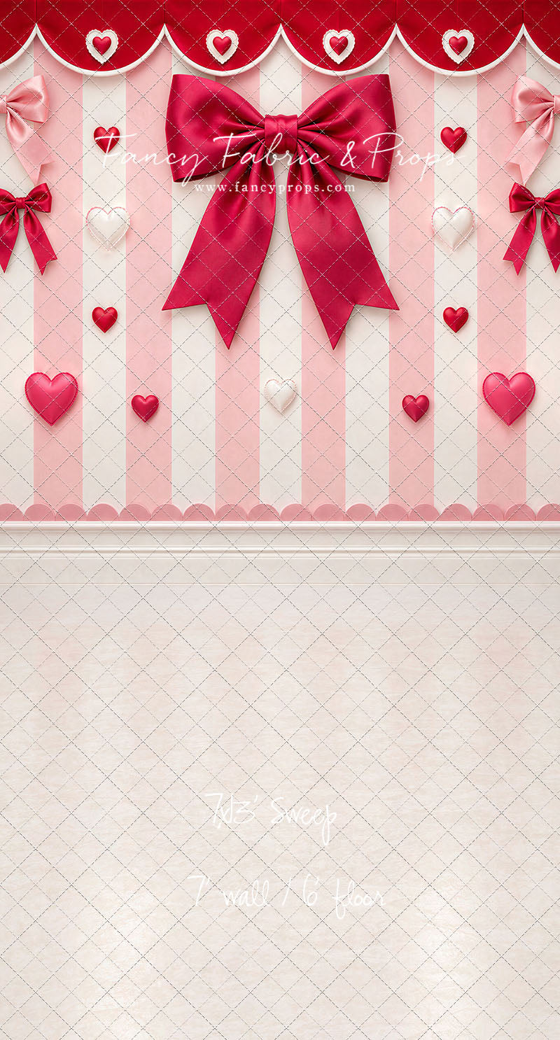 Bow Tied Valentine Wall - With Sweep Option