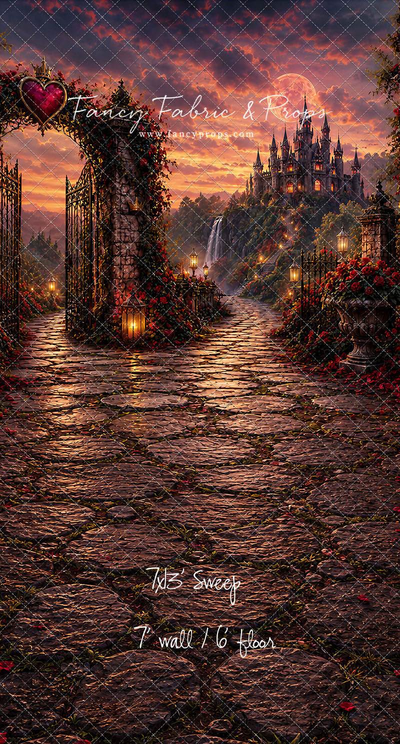 Crimson Moonlit Castle - With Sweep Option
