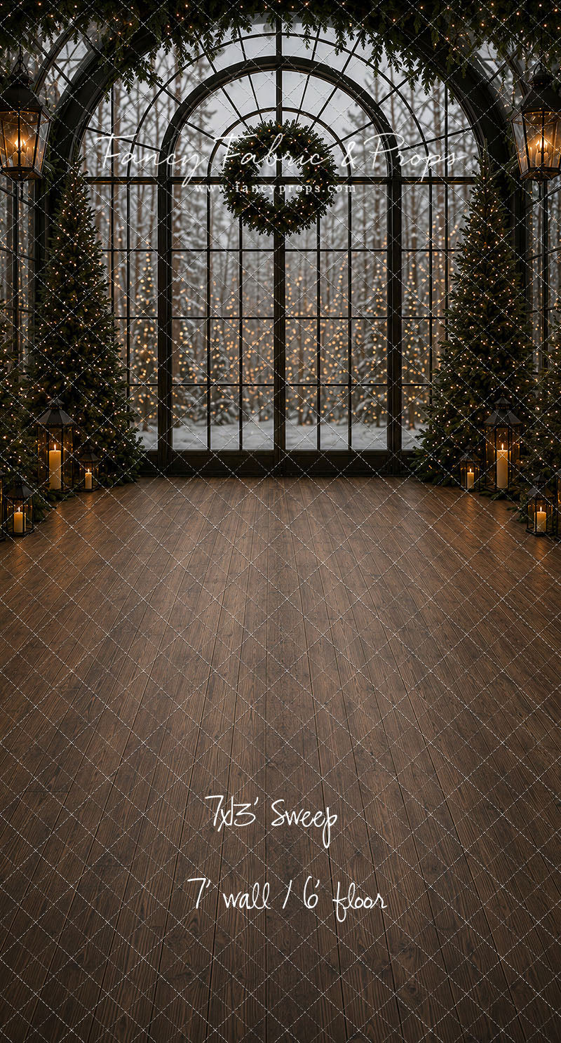 Evening Christmas Window - with Sweep Option