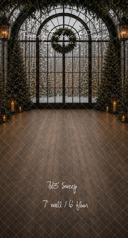 Evening Christmas Window - with Sweep Option