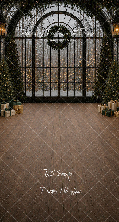 Moody Holiday Window View - with Sweep Option