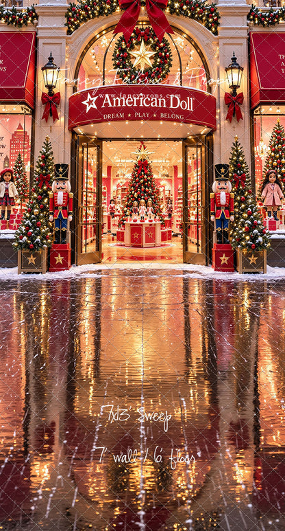 American Doll Holiday - With Sweep Option