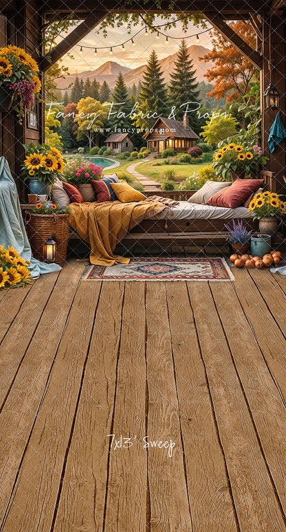 Autumn Sunflower Hideaway - With Sweep Option