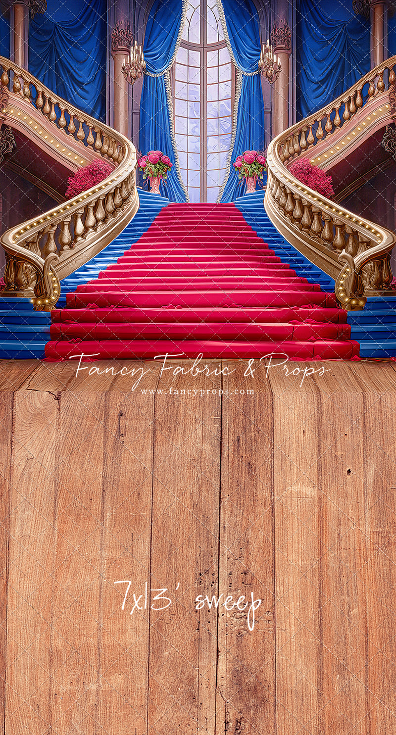 Ballroom Royal Staircase - Royal & Red - With Sweep Option