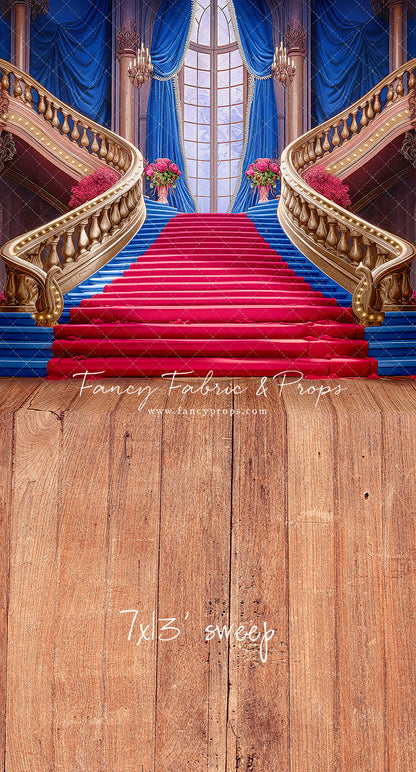 Ballroom Royal Staircase - Royal & Red - With Sweep Option