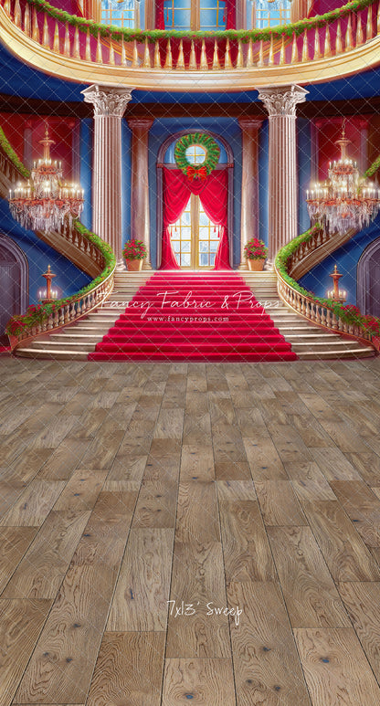 Belle's Royal Staircase -Wood Floor - With Sweep Option