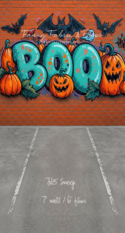 Boo Crew Graffiti Wall - With Sweep Option