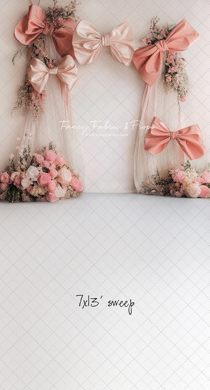Bowtied Blush - With Sweep Option