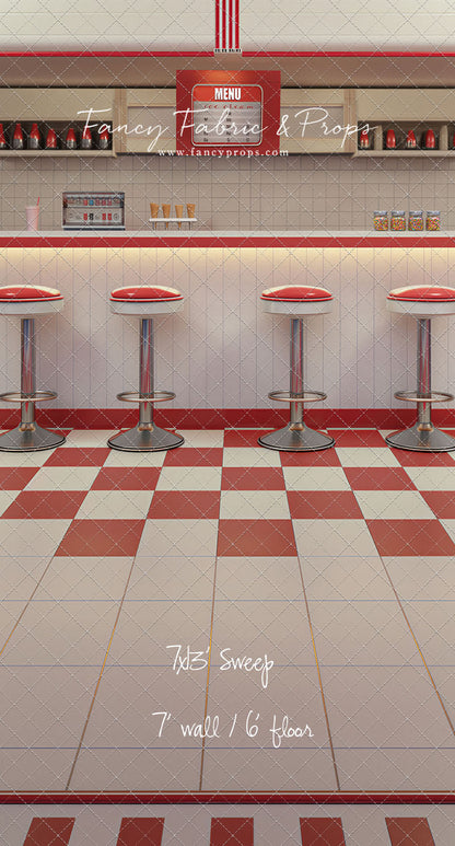 Cherry Cream Diner - With Sweep Option