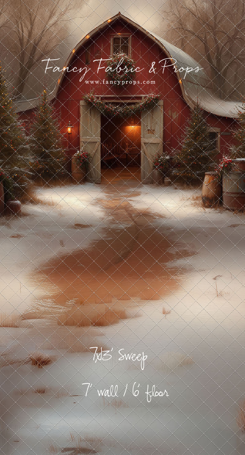 Christmas Barn Glow - with Sweep Option