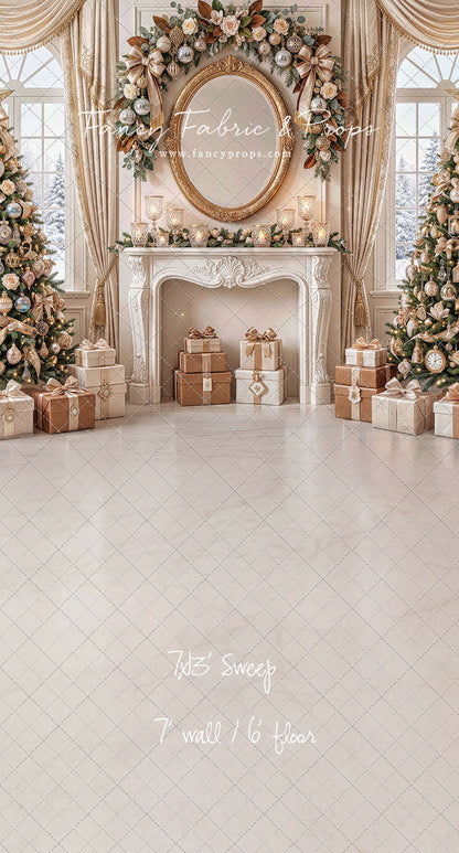 Christmas Beige Beauty - with Sweep Option