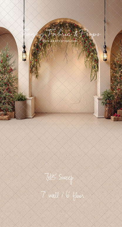 Christmas Courtyard Arch - With Sweep Option