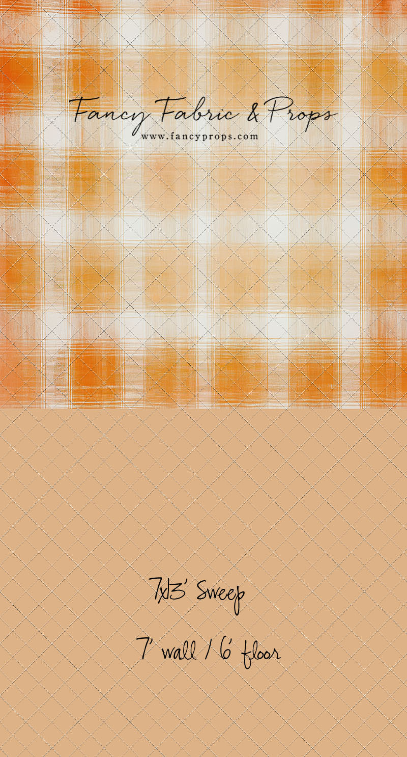 Citrus Tartan- With Sweep Option