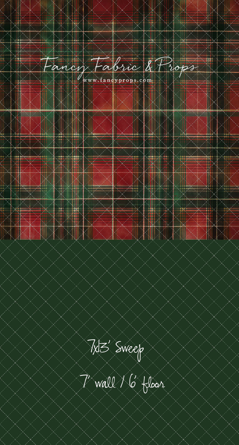 Classic Christmas Plaid - With Sweep Option