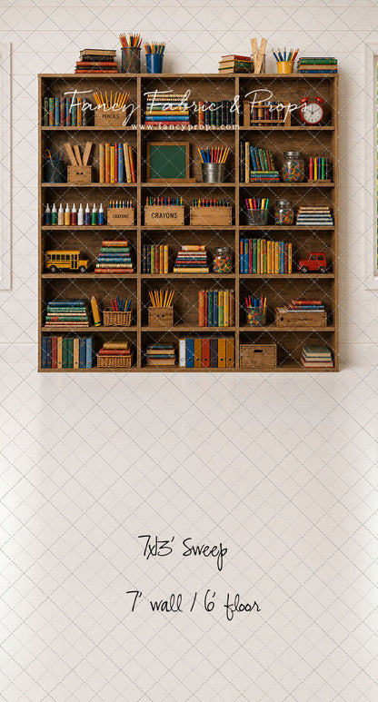 Classic Classroom Bookshelf - With Sweep Option
