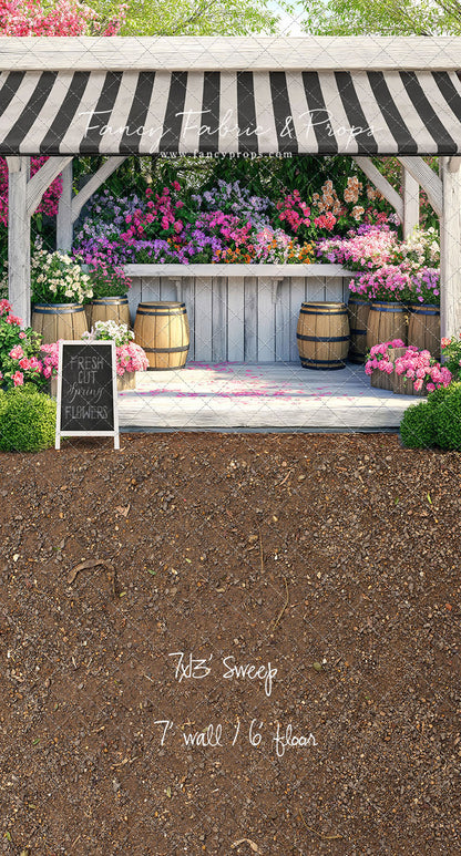 Country Spring Flower Shoppe - With Sweep Option