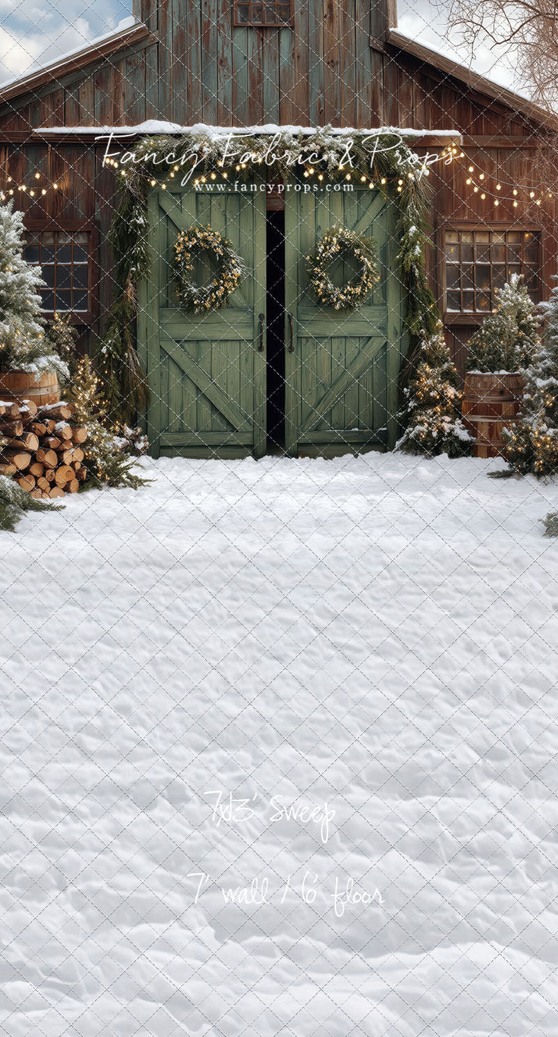 Cozy Christmas Barn - with Sweep Option