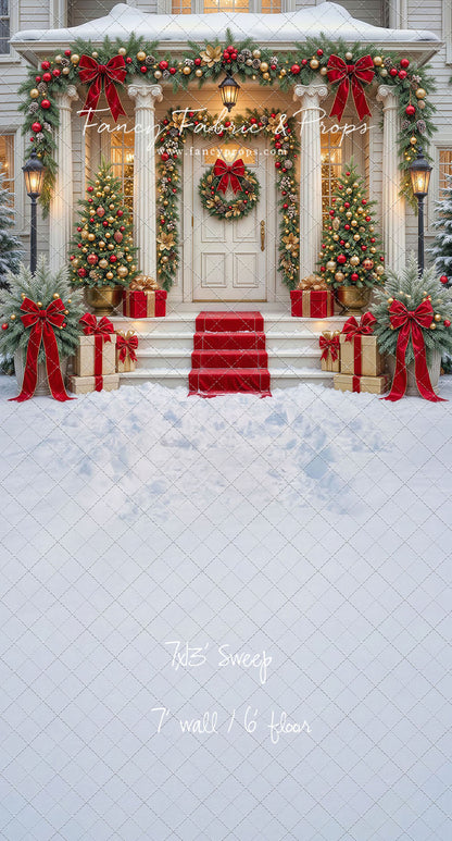 Cozy Christmas Entry - With Sweep Option