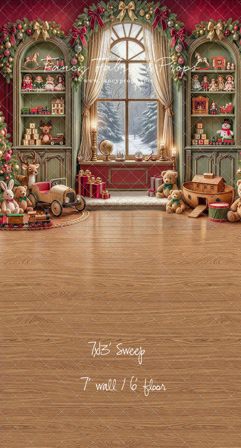 Darling Damask Christmas - with Sweep Option