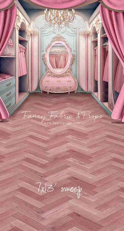 Elegant Armoire - Wood Floor Option - With Sweep Option