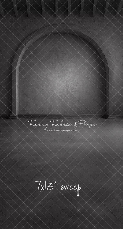 Elegant Charcoal Alcove - Solid Floor - With Sweep Option