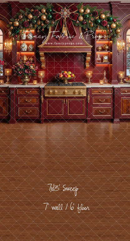 Elegant Scarlet Kitchen - With Sweep Option