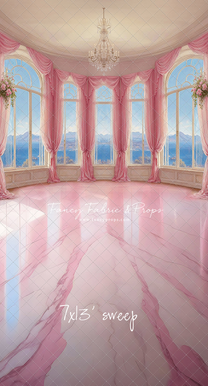 Elegant Summertime Mountain View - Marble Floor - With Sweep Option