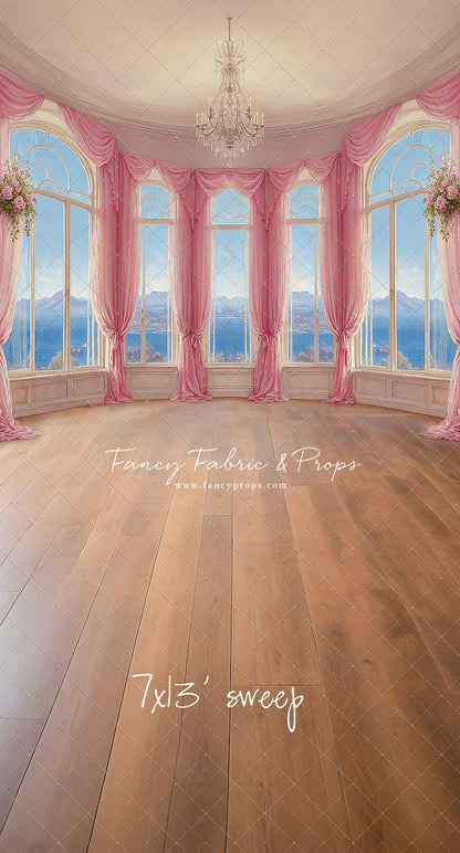 Elegant Summertime Mountain View - Wood Floor - With Sweep Option