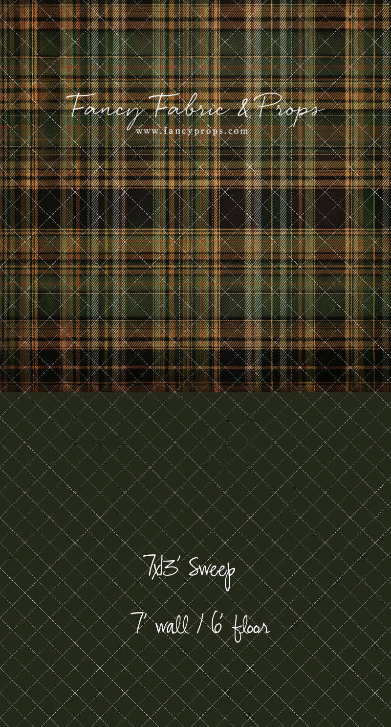 Evergreen Flannel - With Sweep Option